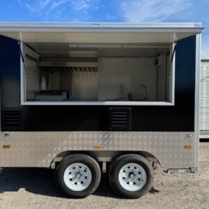 Trophy Black Food Trailer