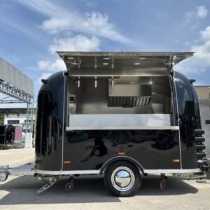 Black Modern Mobile Food Trailer