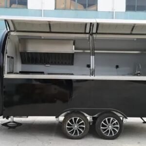 Smart Black Mobile Food Trailer for sale